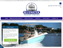 Tablet Screenshot of bluewateryachtsales.net